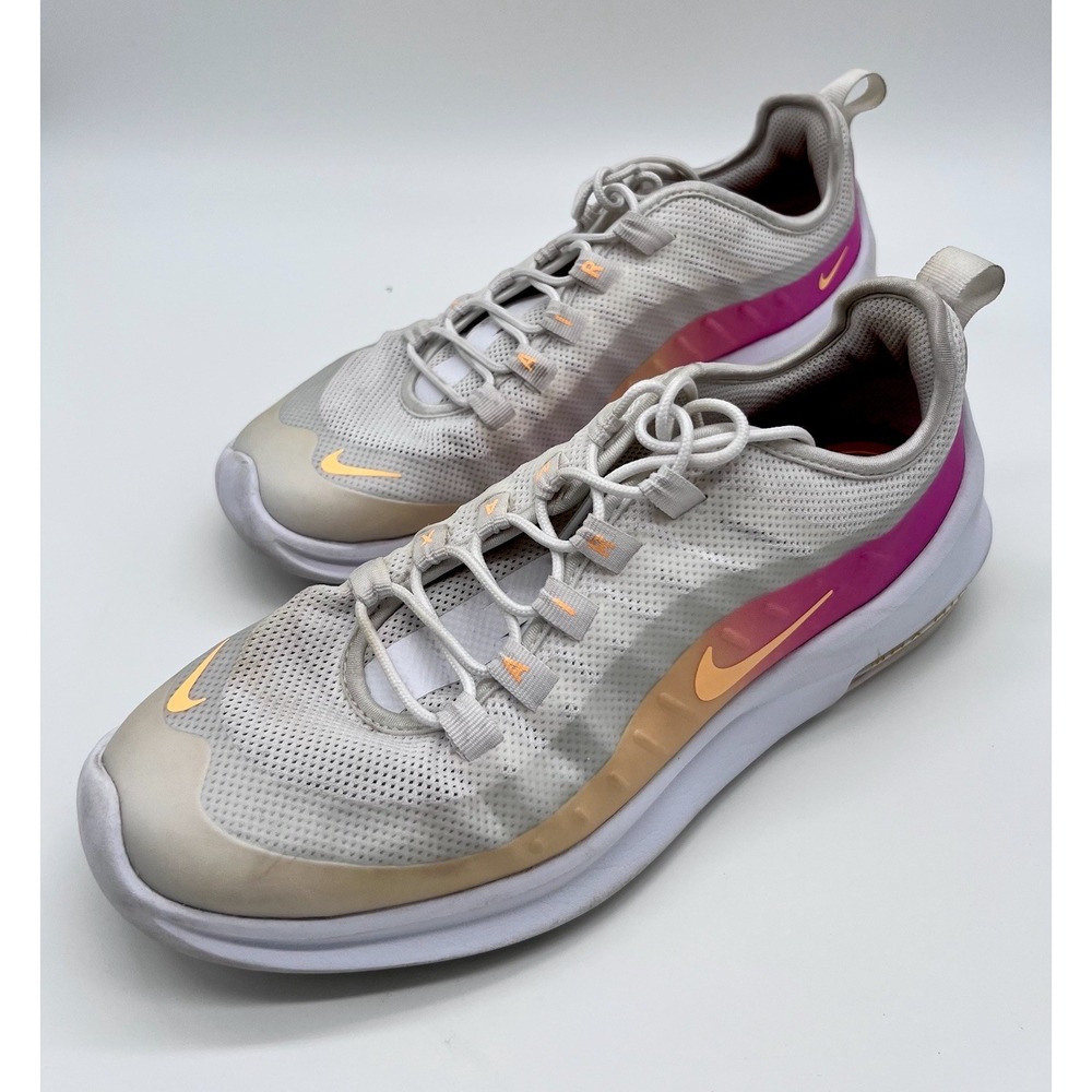 Nike Shoes Womens Sz 9 White Air Max Axis BQ0126-101 "Melon Tint" Running